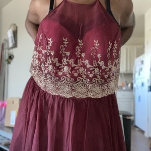 Formal Midi Glitter Dress